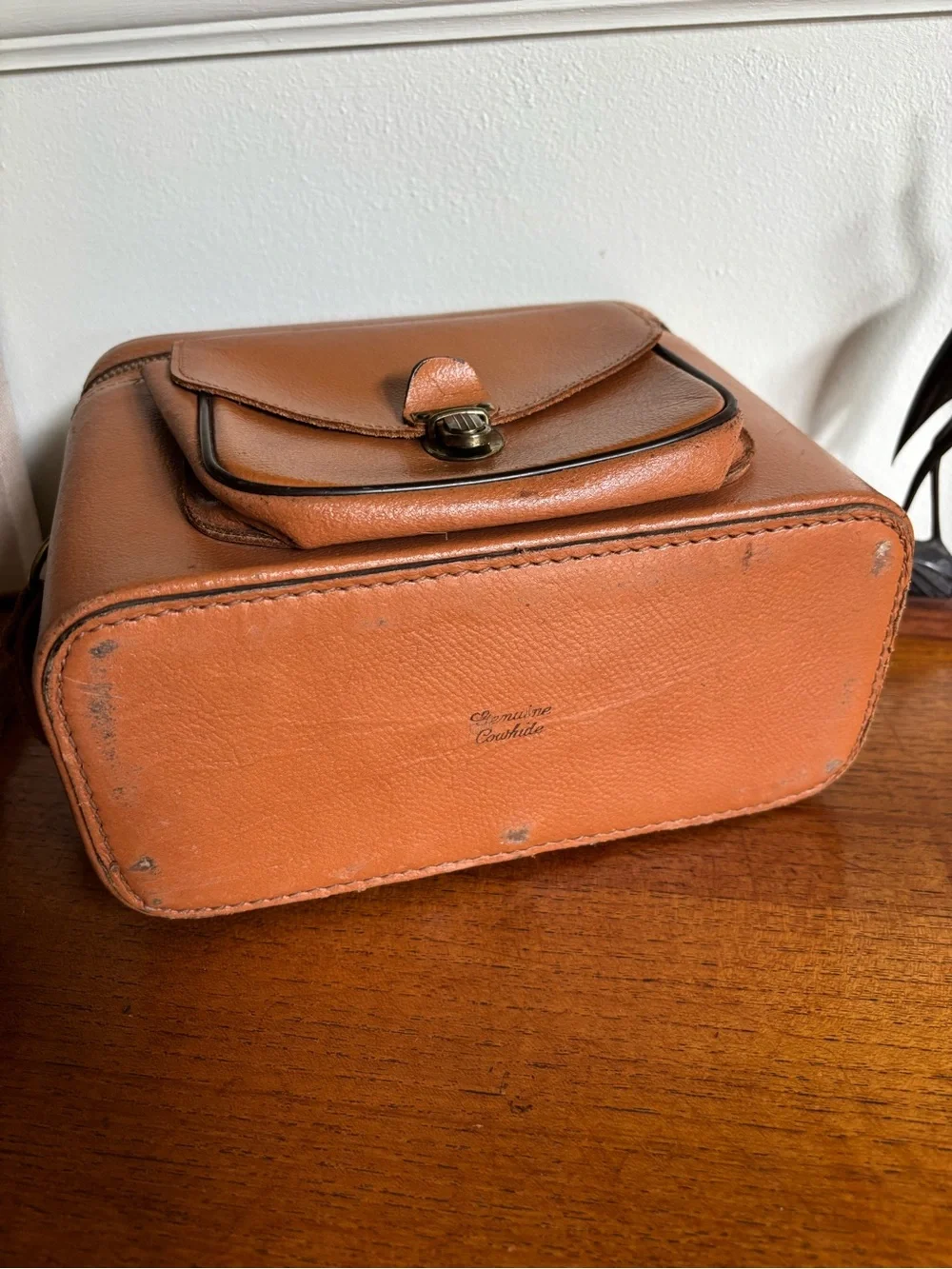 1950s camera case crossbody travel bag with original paperwork paper ephemera